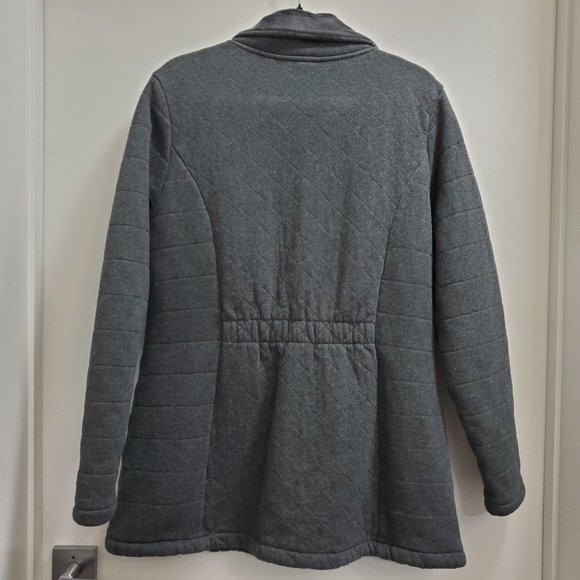 The North Face Caroluna Grey Quilted Fleece Jacket Size XL - Picture 8 of 9